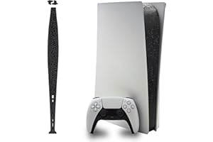 Luck&Link Skin Sticker for PS5 Console Center Part Protection Texture Sticker,for PS5 Disc Edition Host Middle Strip Texture Skin Scratch Resistant (Honeycomb-Black, PS5(2020))