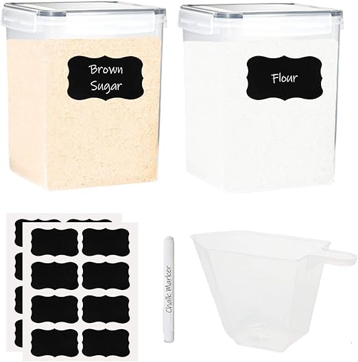 Amazon Com Houseables Large Airtight Food Storage Containers For
