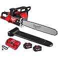 Chainsaws For Milwaukee 2827-22 M18 FUEL 18V 20" Dual Battery Chainsaw Kit,Tool and Equipment,with toolbox