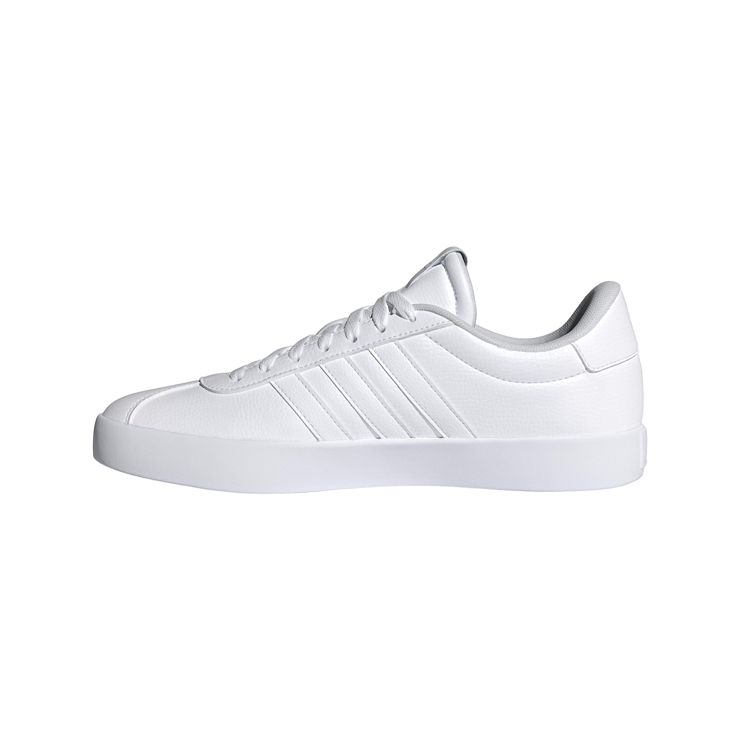 adidas Mens VL Court 3.0 Sportswear, White/White/Gold Metallic, 4.5 Image