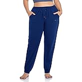 ZERDOCEAN Women's Plus Size Joggers Pants Active Sweatpants Tapered Workout Yoga Lounge Pants with Pockets