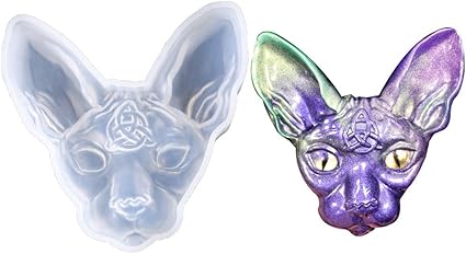 Amazon Com Sphynx Cat Head Silicone Resin Mold Canadian Hairless Cat Beerus Devil Diy Hand Craft Epoxy Resin Molds For Making Diy Jewelry Necklace Pendant Keychain Handmade Crafts Everything Else