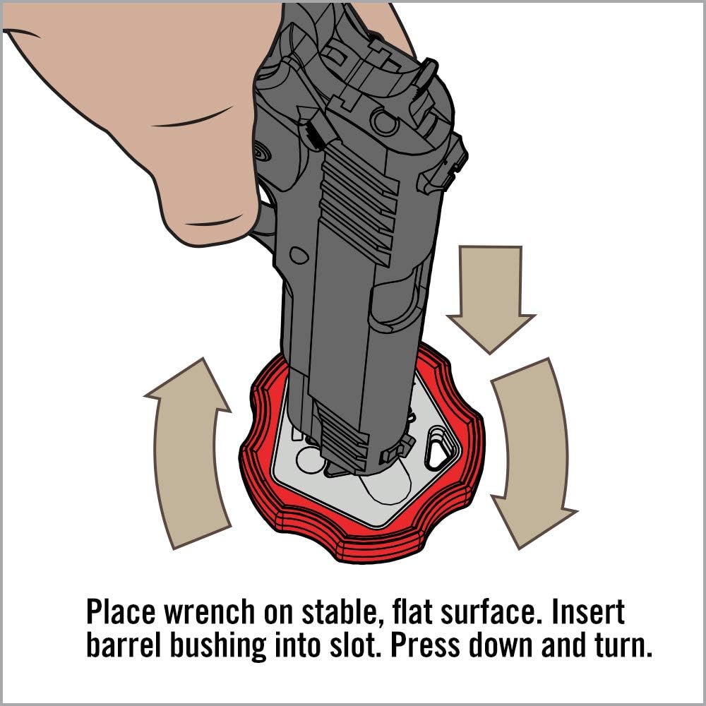 Real Avid 1911 Smart Wrench - 1911 Barrel Bushing Wrench, Government & Oficer, Rubberized Non-Slip Outer Ring : Sports & Outdoors