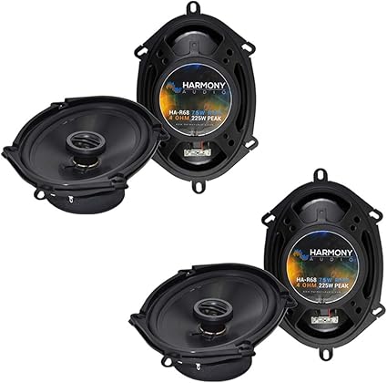 Amazon Com Harmony Audio R68 Factory Speaker Replacement Upgrade Package Compatible With Ford Taurus Taurus X 2008 2009 Car Electronics