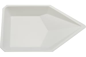 Heathrow Scientific Pour Boat Weighing Dishes, Ideal for Weighing and Mixing Liquid & Powder, Large-Sized (259 mL Capacity), Polystyrene, Disposable, White, Pack of 500