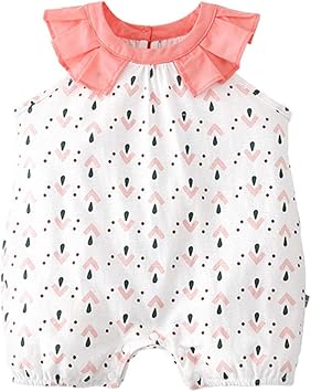 Amazon Baby Nest ベビー服 女の子 ロンパース ノースリーブ Amazon Baby Nest ベビー服 女の子 ロンパース ノースリーブ