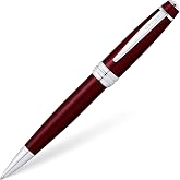 Cross Bailey Red Lacquer Ballpoint Pen, Medium Point, Black Ink | Ballpoint Pen, Refillable for Long-Lasting Use, Smooth Ink Flow, Comfortable Grip, Premium Gift Box, Medium Point Refill