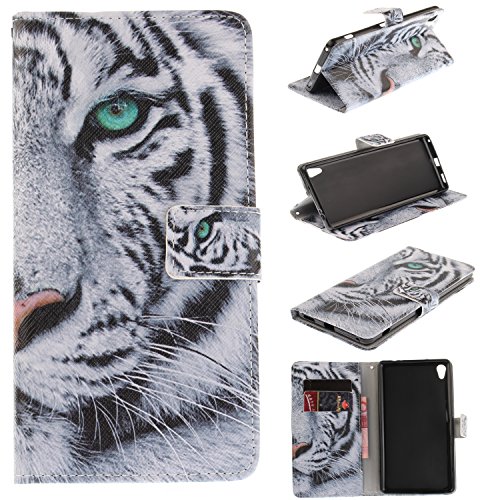 Lomogo Sony Xperia XA Ultra Leather Wallet Case with Kickstand Credit Card Holder Magnetic Closure Shockproof Flip Case Cover for Sony Xperia XA Ultra - LOTXI27975 #1