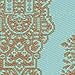 Fab Habitat Istanbul Plastic Rug,  Fair Aqua & Warm Taupe , (4' x 6')