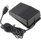 iKKEGOL USB Foot Switch Singal Pedal Footswitch Game Control Action HID for Keyboard Mouse PC Laptop