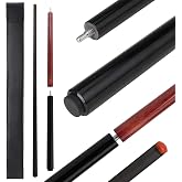 elraxw 3- Piece Carbon Fiber Break Jump Cue, 55in Break Jump Pool Cue Stick with 13mm Bakelite Tip Professional Pool Stick for Explosive Breaks and Effortless Jumps, 20.5oz