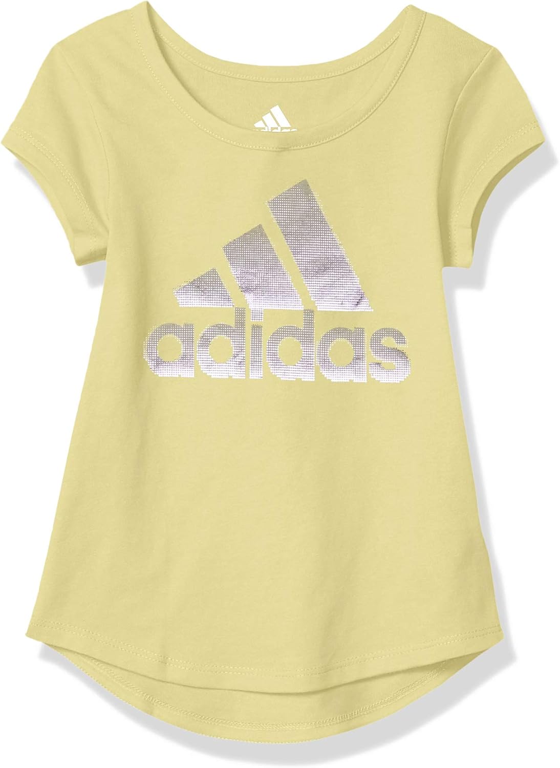adidas Girls' Short Sleeve Scoop Neck Tee T-Shirt: Clothing