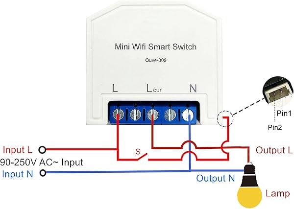 INTEHOME POWER Smart Home 16A Wlan Schalter Stromzhler WiFi Lichtschalter Kompatibel mit Alexa Google Home 2er Pack APP Smart Life