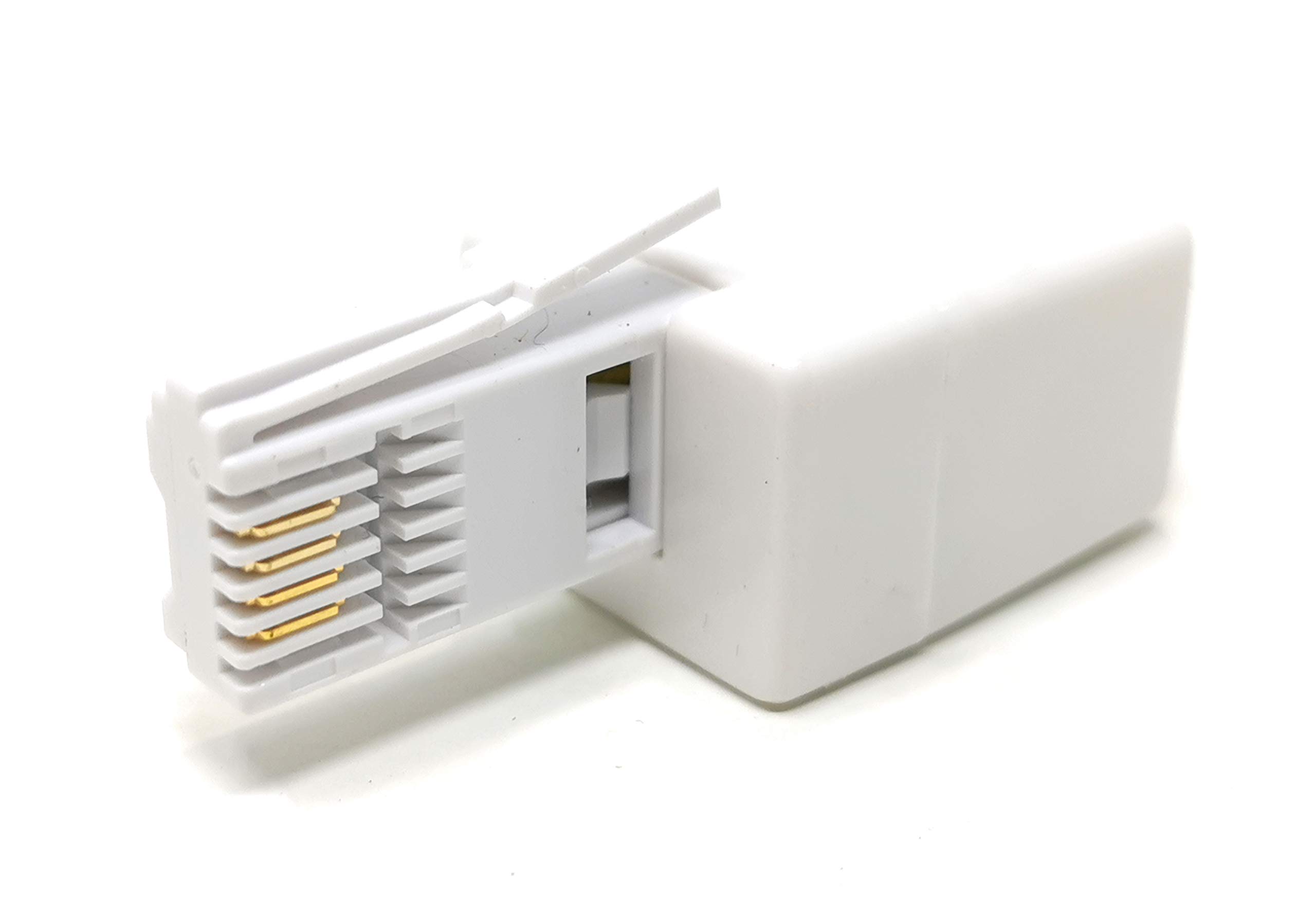 Maincore BT Plug to RJ11 Socket Crossover Telephone Modem Cable Adapter, Converter