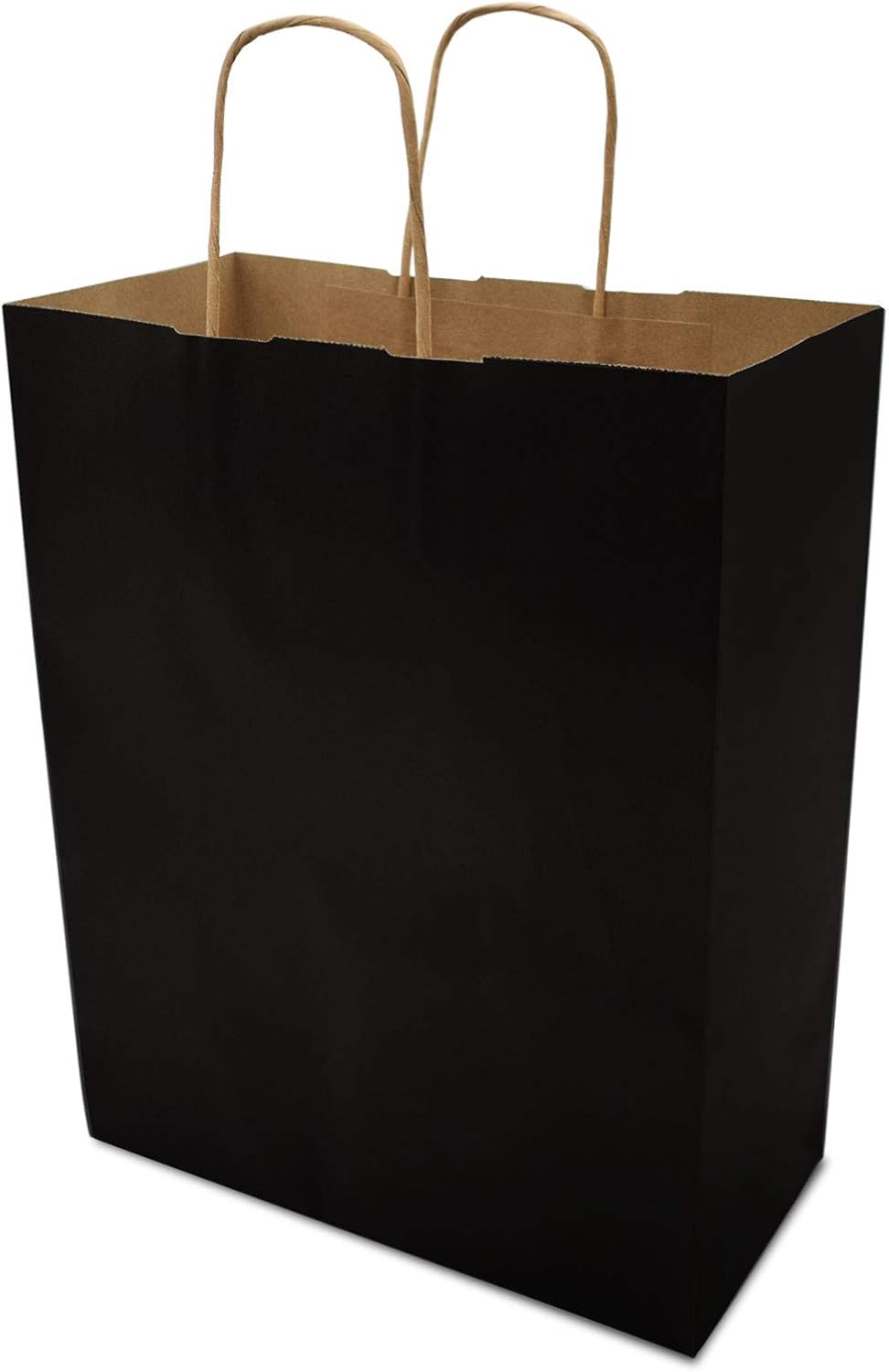 250 Bolsas De Papel Kraft Negras - Tamaño 12+5x18 Cm, Papel 60 G/m², Compostables, Ideales Para Bocadillos, Pan Y Regalos