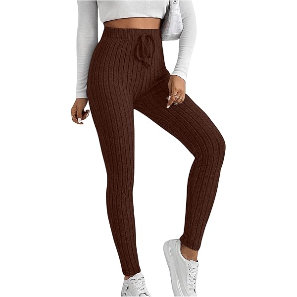 新品未使用【 RIB KNIT LEGGINGS】 Amazon.com: DANCOLOR Split Hem Rib-Knit Leggings Soft Tummy