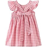 Zanie Kids Easter Dresses for Girls Baby Girl Summer Dress Playwear Family Photo Outfits