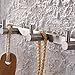 KES Bathroom Shelf, Shower Shelf for Small Bathroom (14 Inch Rectangular Brushed Stainless Steel) with Towel Hook Hanger Wall Mount, A2128-2