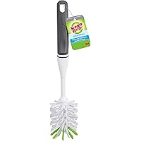 Scotch-Brite Glass and Water Bottle Brush, Long-Lasting Bristles, Safe On Multiple Types Of Water Bottles, Baby Bottles, Vase