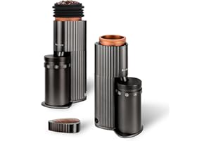 BURRBUZZ Electric Burr Coffee Grinder, Professional Espresso Grinder, Quiet, Compact, 65g Single Dose, 90 Settings, Easy to Use&Clean, Stainless-steel Burr Grinder, Great Flavor in Pour Over, French Press