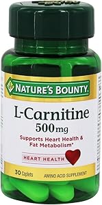Nature's Bounty® L-Carnitine 500 mg, 30 Tablets