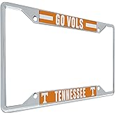 Desert Cactus University of Tennessee License Plate Frame UT Knoxville Volunteers Vols Holder for Front or Back of Car Metal Car Tag Holder Officially Licensed (Slogan 2)