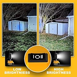 LIVOWALNY Cordless LED Work Light for Dewalt 20v