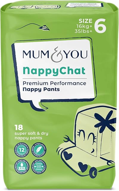 Mum & You Eco Friendly Nappies Nappy Pants Size 6 16+ kg 18 ct