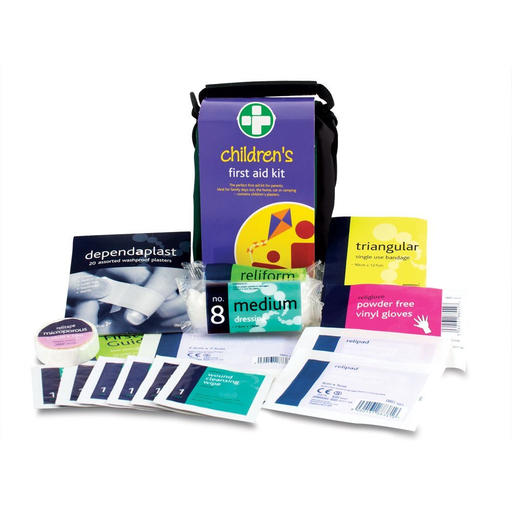 Reliance Medical Children's First Aid Kit in Green Helsinki Bag - Ideal for Families, Childminders & Nurseries