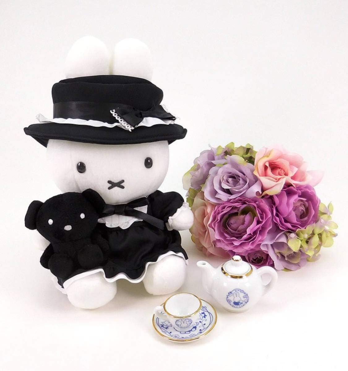 Amazon Co Jp Miffy Style 原宿 限定 ゴスロリ ドレス ミッフィー ボリス ポシェット 付 ぬいぐるみ ミッフィー展 ディックブルーナ 65周年 65th ホビー 通販