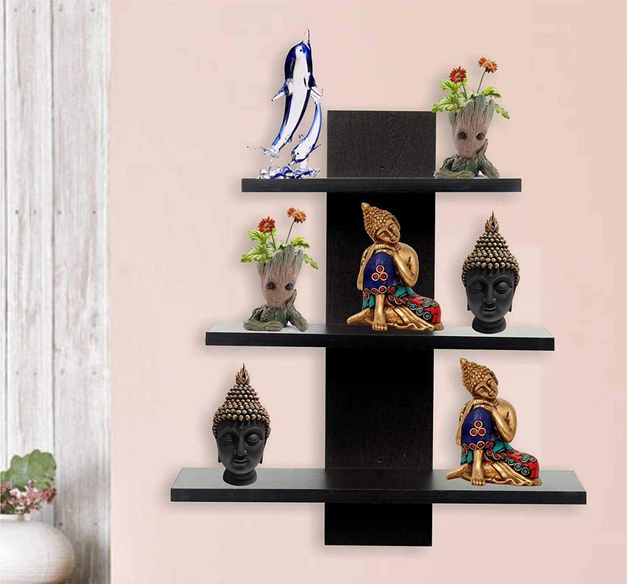 Online Craftbuzz Wall Decor Book Shelf/Wall Display Rack