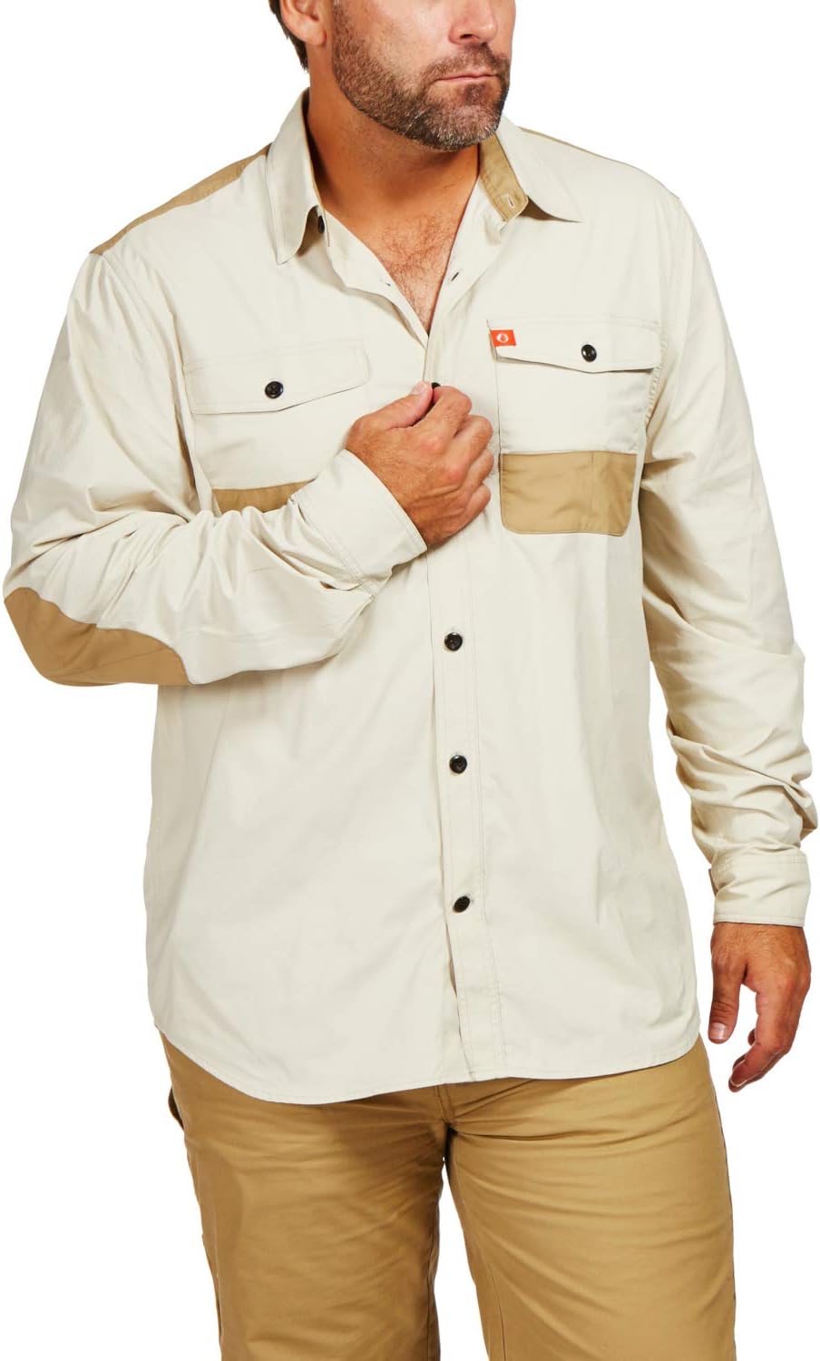 American Outdoorsman The Stretch Ripstop Tactical Shooting Shirt with Elbow Patches