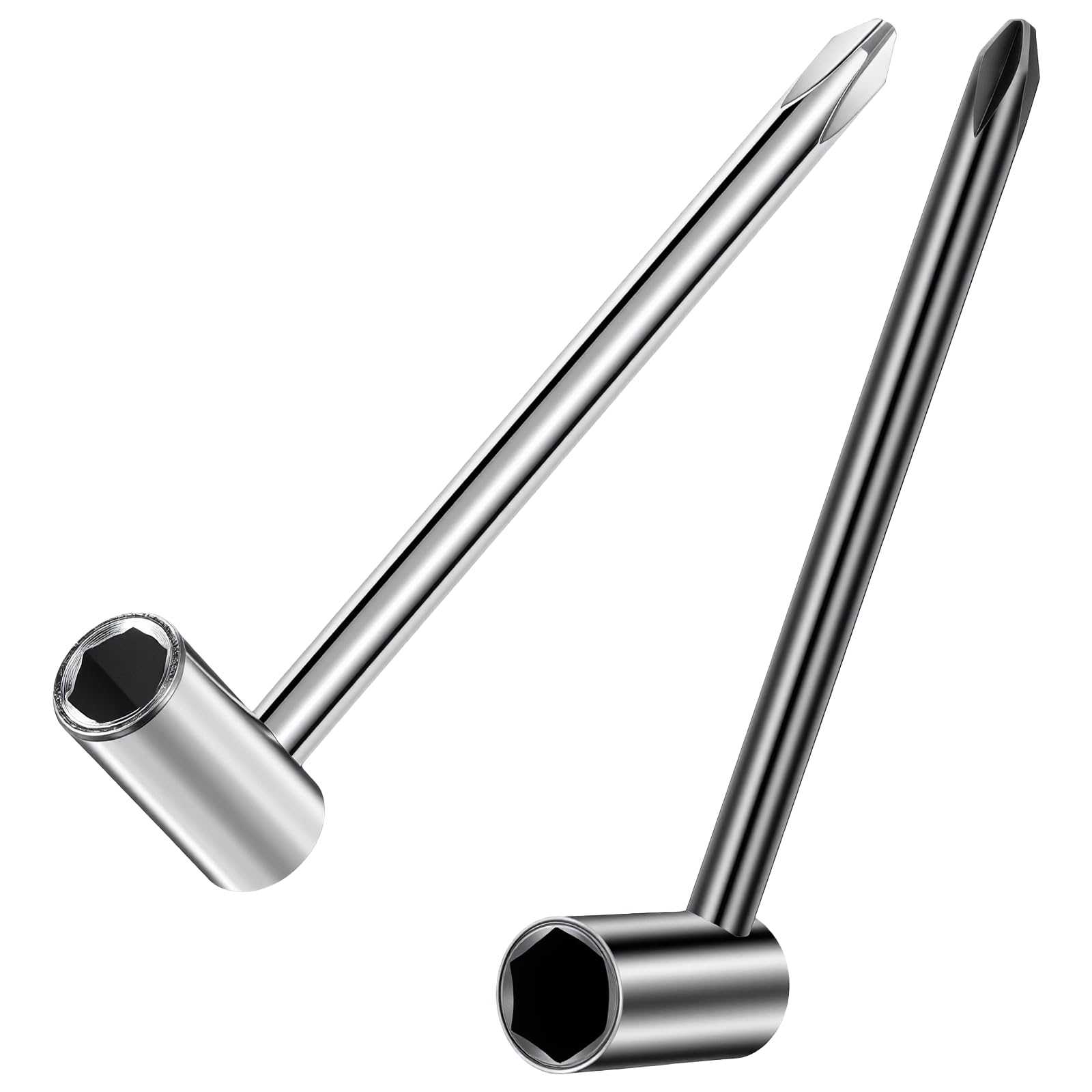 Photo 1 of 2 Pcs Guitar Truss Rod Wrench Set, 7mm & 8mm Guitar Repair Adjustment Wrench with Cross Screwdriver Guitars Neck Repair Dual Function Tool for Guitarists
