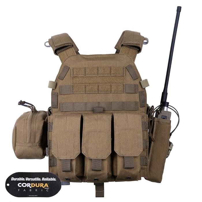 Buy emersongear EMERSON Tactical Airsoft Vest Modular MOLLE LBT6094A Plate Carrier Vest with