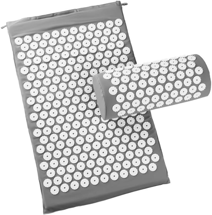 Cozyhoma Back and Neck Pain Relief Acupressure Mat and Pillow Set, Sleep Aid Relief in Cotton Regular Size Mat, Relieves Your Stress of Lower Upper Back and Sciatic Pain