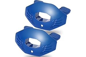 Y7Y7 2Pcs Football Mouth Guard,Youth Mouth Guard Football,Football Mouthpiece with Strap,No Boil, Soft and Durable, Maximum Breathing Channel,Fits Adult,Youth Hockey Rugby(Blue)