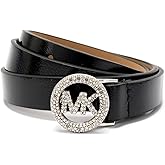 Michael Kors womens 18mm Pave Logo Belt