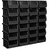 Akro-Mils 30210 AkroBins Plastic Storage Bins, Space-Saving Stackable Bins for Garage, Pantry, Craft Organization, 5" x 4" x