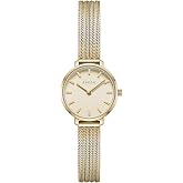 Breda Beverly Tethered Round Watch, 25mm &ndash; 18K Gold-Plated Stainless Steel Mesh Bracelet, Japanese Quartz Movement