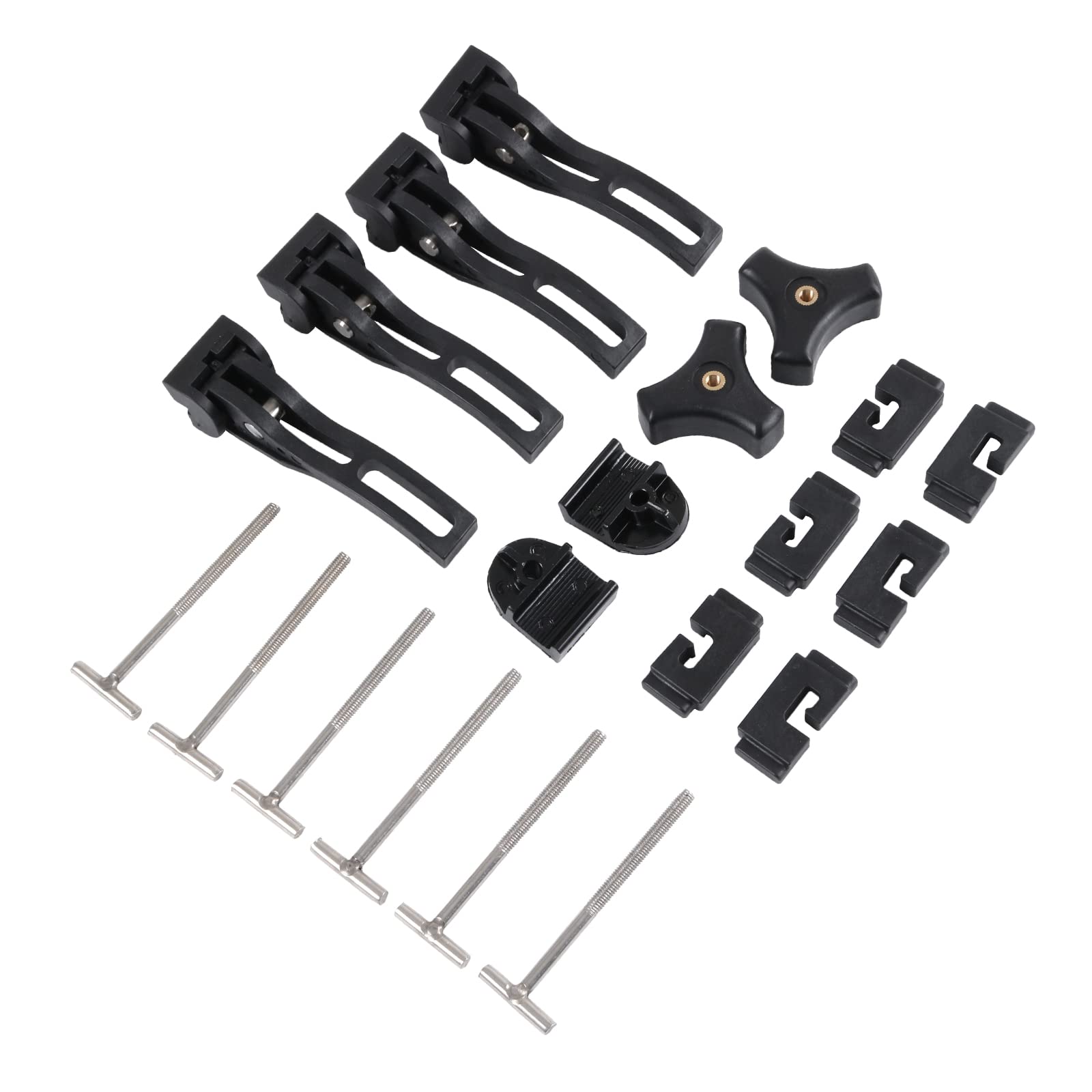 Photo 1 of DICMIC Truck Tonneau Cover Replacement and Accessories Part Kit for Hard Tri-fold & Quad-fold Truck Bed Cover Include Nut, T-Bolt and Tonneau Cover Clamp, 4X Rear Clamp