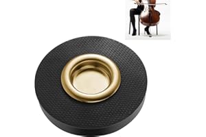 Cello Anti Slip Pad, Black Nylon End Pin Anchor, Rock Stopper for Practice and Performance (Gold)