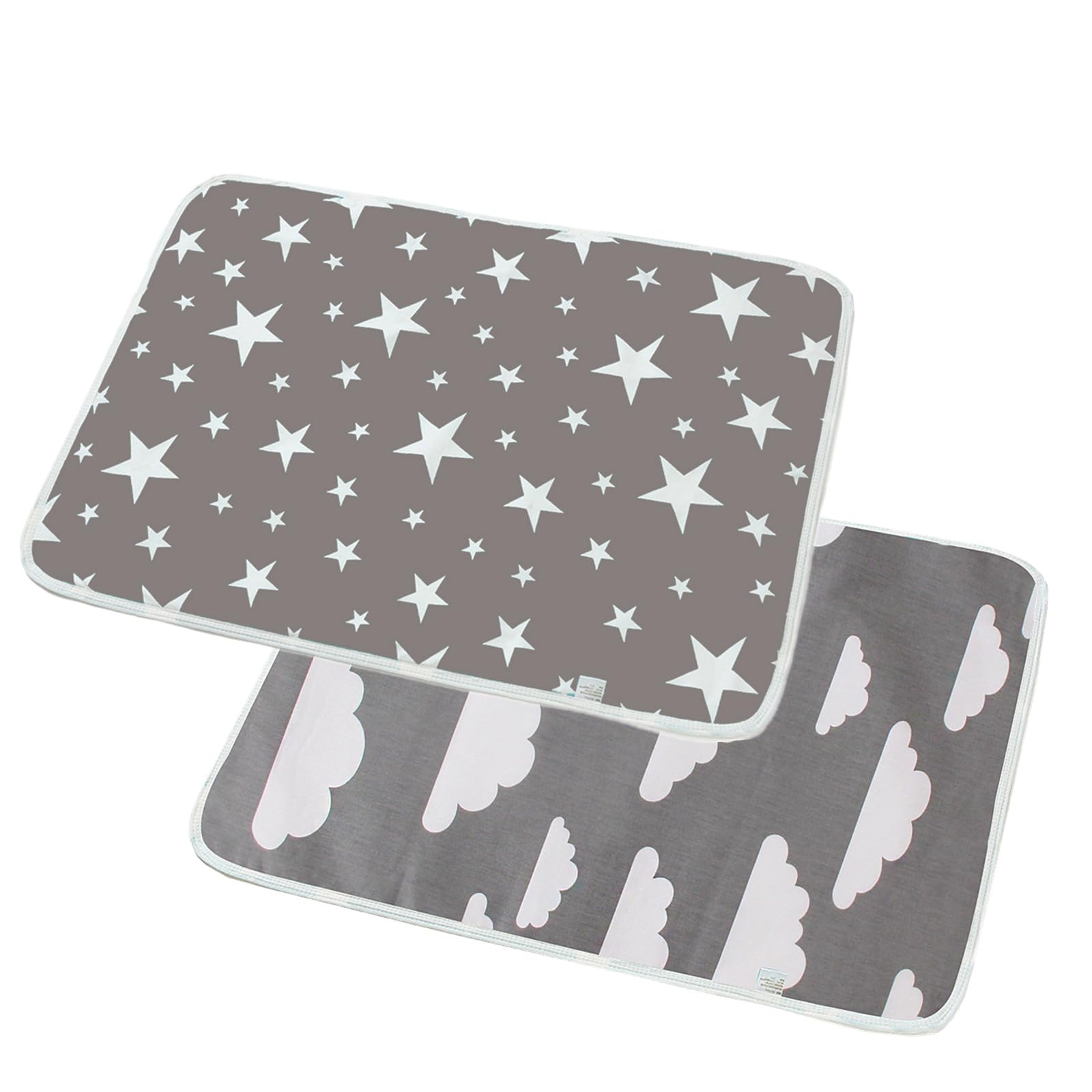 2 Pcak Baby Changing Mat - Babys Travel Folding Changing Mats, Large Waterproof Washable Babies Diaper Changing Mattress (D, 50x70 cm)