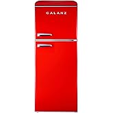 Galanz GLR33MBER10 Retro Compact Refrigerator, Single Door Fridge, Adjustable Mechanical Thermostat with Chiller, Blue, 3.3 Cu Ft on Fridge.com