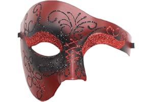 Coolwife Masquerade Mask Vintage Phantom Of The Opera One Eyed Half Face Costume