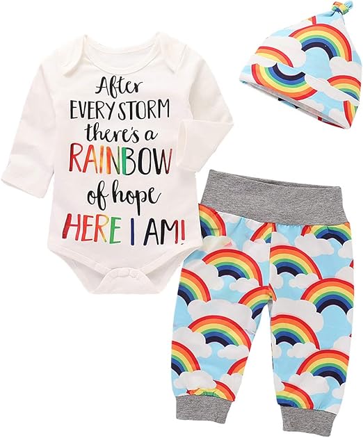 rainbow outfit for baby boy