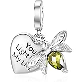 JIAYIQI 925 Sterling Silver Charms for Bracelets and Necklaces Mermaid Coffee USA Flag Christian Devil's Eye Charms Beads Jewelry for Women