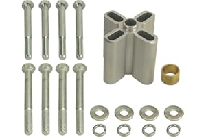 Derale 2 1/4" Fan Spacer, 2.25" L x 2.25" W x 0.625" H, Aluminum, 12V, Forced Air, Automotive Cooling Systems