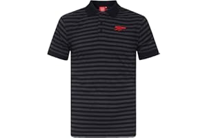 ARSENAL F.C. Arsenal FC Official Soccer Gift Mens Yarn Dye Marl Striped Polo Shirt