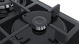 Bosch PNP6B6B90 Serie 4 Gas Hob 60cm Black Glass 4 Burners Cast Iron view 4
