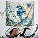 ECONIE Seahorse Tapestry Throw Bohemian Mandala Wall Hanging Tapestry Wall Art Decor Beach Throw Table Runner/Cloth 51